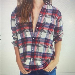 Madewell Classic Flannel Plaid Button Down Shirt - L